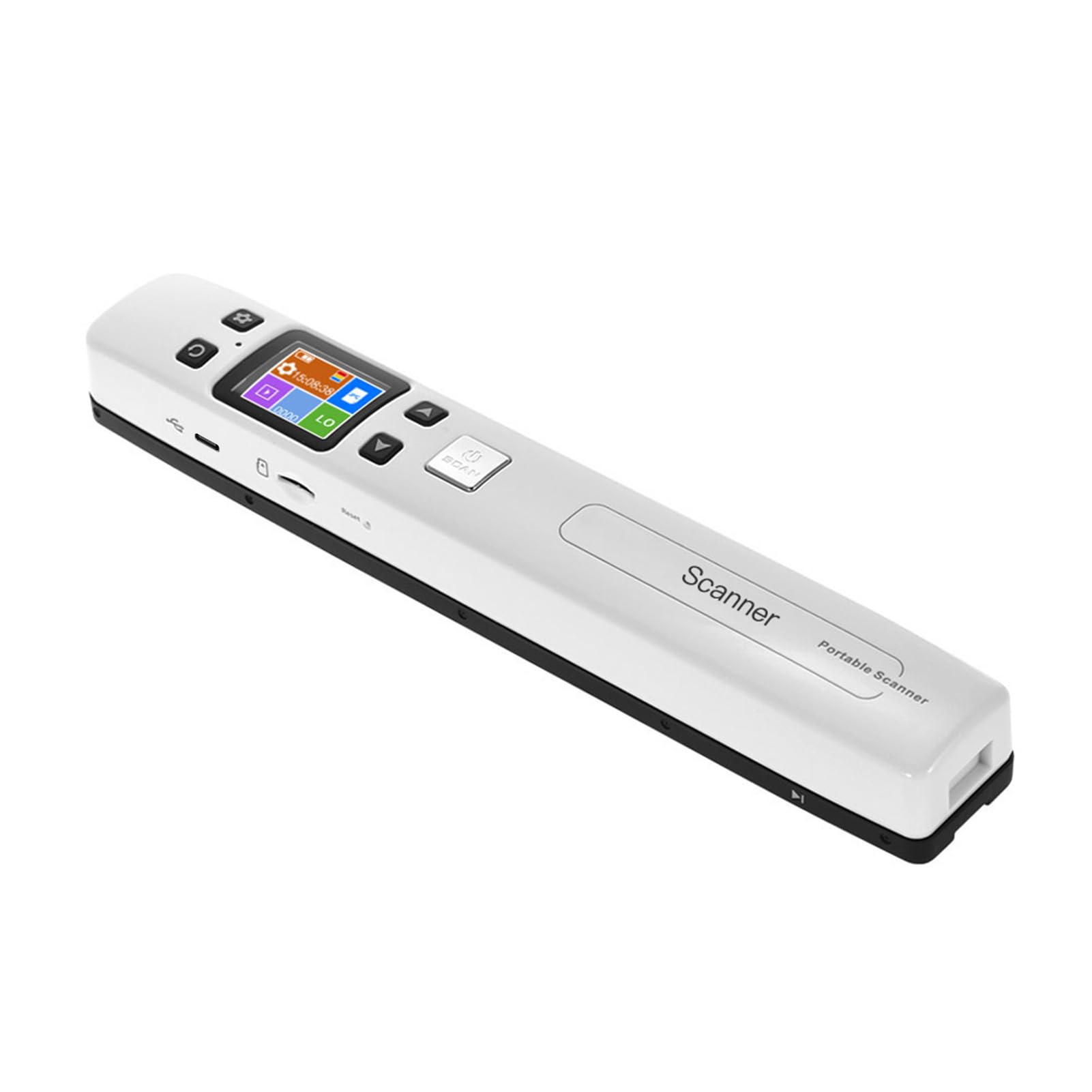 iScan02 Handheld Handheld Wand Escáner de Documentos/Libros/imágenes Resolución 1050DPI High Speed ​​Scanning Tamaño A4 Formato JPEG/PDF Colorida Pantalla LCD para Office Business