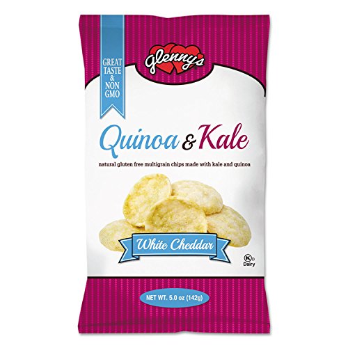 Glenny's Quinoa & Kale Chips - White Cheddar 5. 0 Oz. (Pack Of 12)