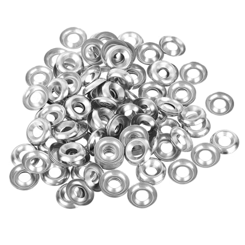 QUARKZMAN #8 Rondelle à Cuvette Fraisée en Acier Inoxydable 304, 200 Pièces de Rondelles de Finition pour Vis