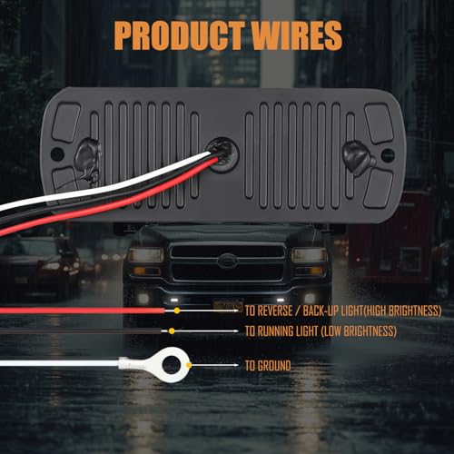 Pack 2 Luces LED de Reversa Blanco 4.4 pulgadas miniatura 5