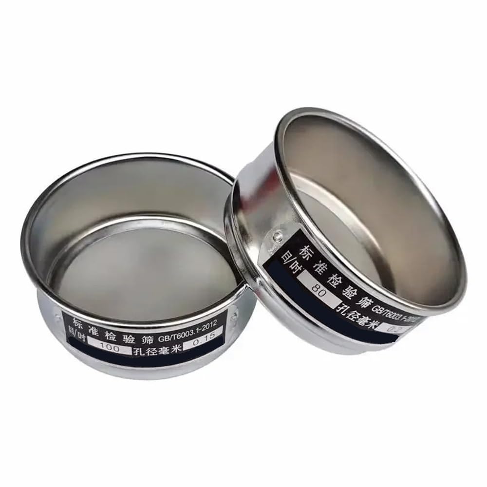 1 stücke Labor 12-200 Mesh Edelstahl Standard Dia 10cm Probenahme Mehl Mit Doppel-schicht(14mesh (1.43mm))