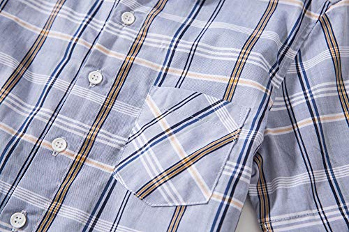 Image of Tronjori Boys' Short Sleeve Button Down Woven Shirt