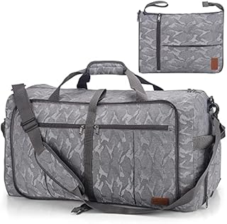 Upeelife Large Travel Duffle Bag, Foldable 65L 85L Holdall Bags Weekend Overnight Bag Waterproof Duffel Bag with Shoe Compartment and Wet Pocket, Sports Gym Bag for Men Women.