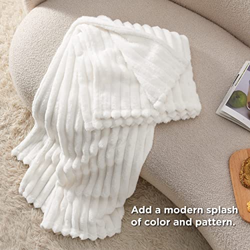 Bedsure BLANKET-CHUNKY CORDUROY White Throw Blanket For Couch thumb #3