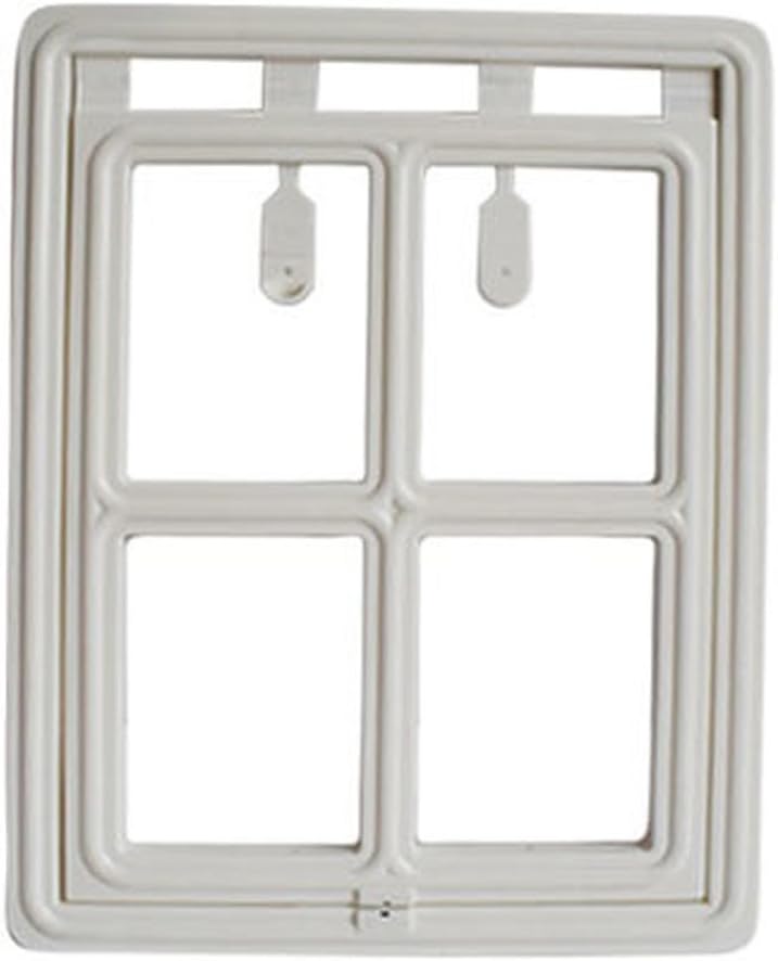 2 Ways Pet Door Dog Door with Lock for Screen Door Interior Door Gate Way