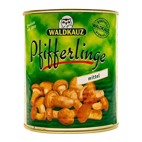 Food-United Pfifferlinge mittel Speise-Pilz 1 Dose Füllmenge 800g ATG 455g hochwertiges...