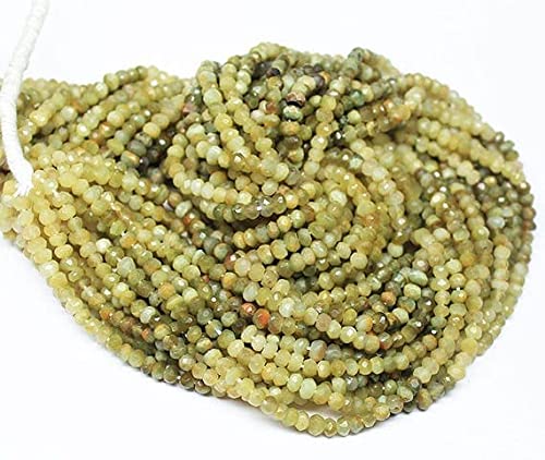 Perles oeil de chat rondelles facettées 3mm pour création de bijoux