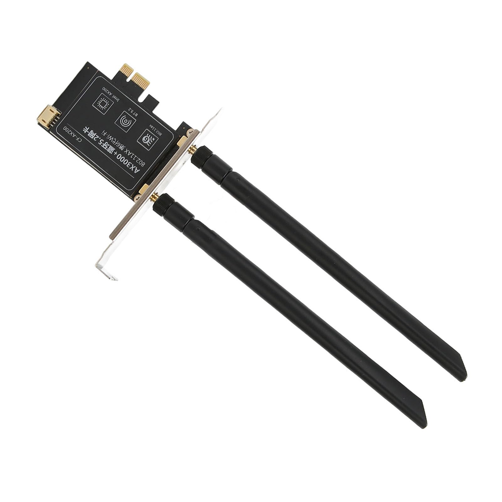 Scheda WiFi 6 PCIe AX3000Mbps Doppia Antenna Adattatore Wireless PCIe BT5.2 per Giochi Desktop per PC