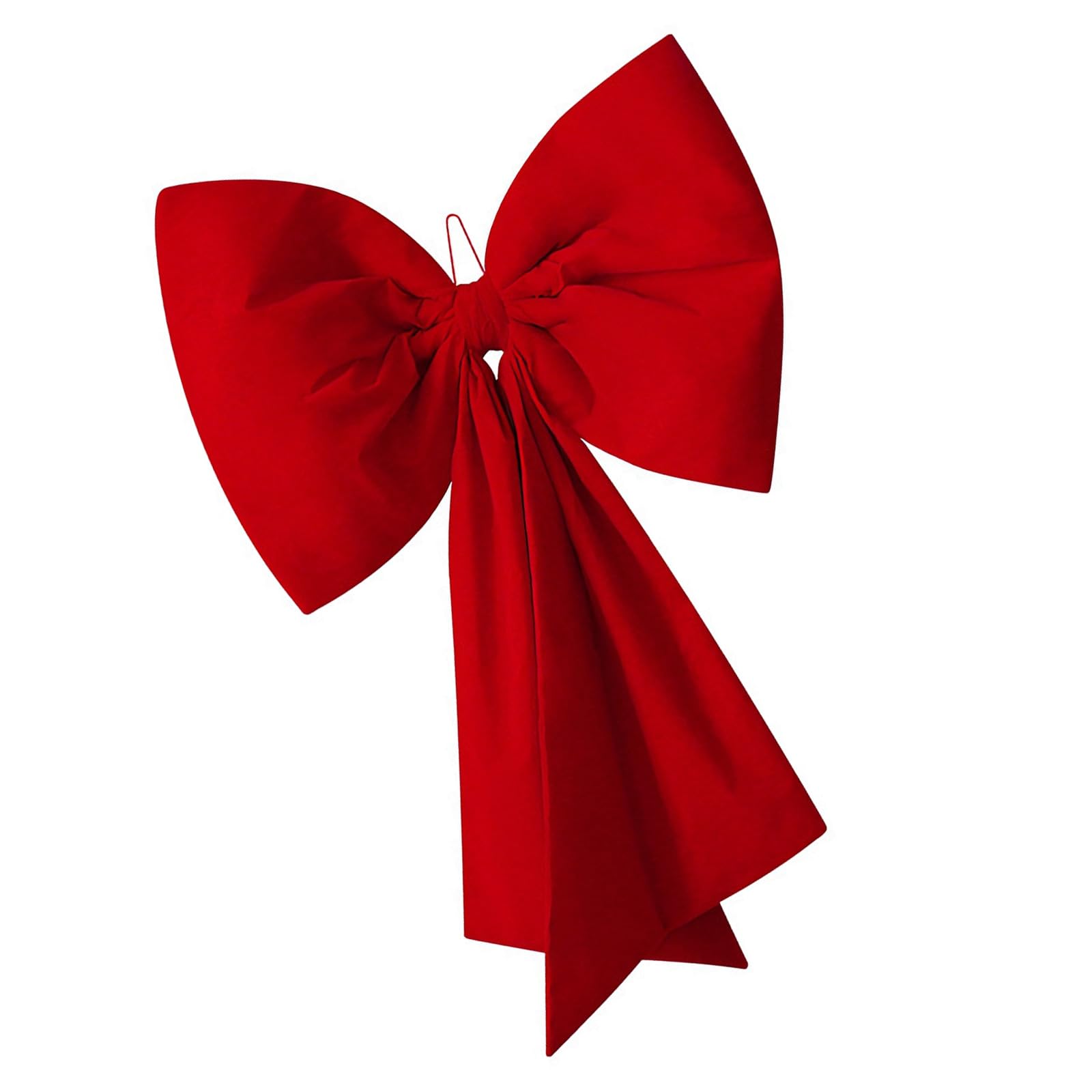 Tsophreniq Velvety Bow Shape Ornament for Holiday Tree Decoration Decorative Accent Valentine Hanging Wreath Bowknot Velvets Bow Ornament Valentine Decorations