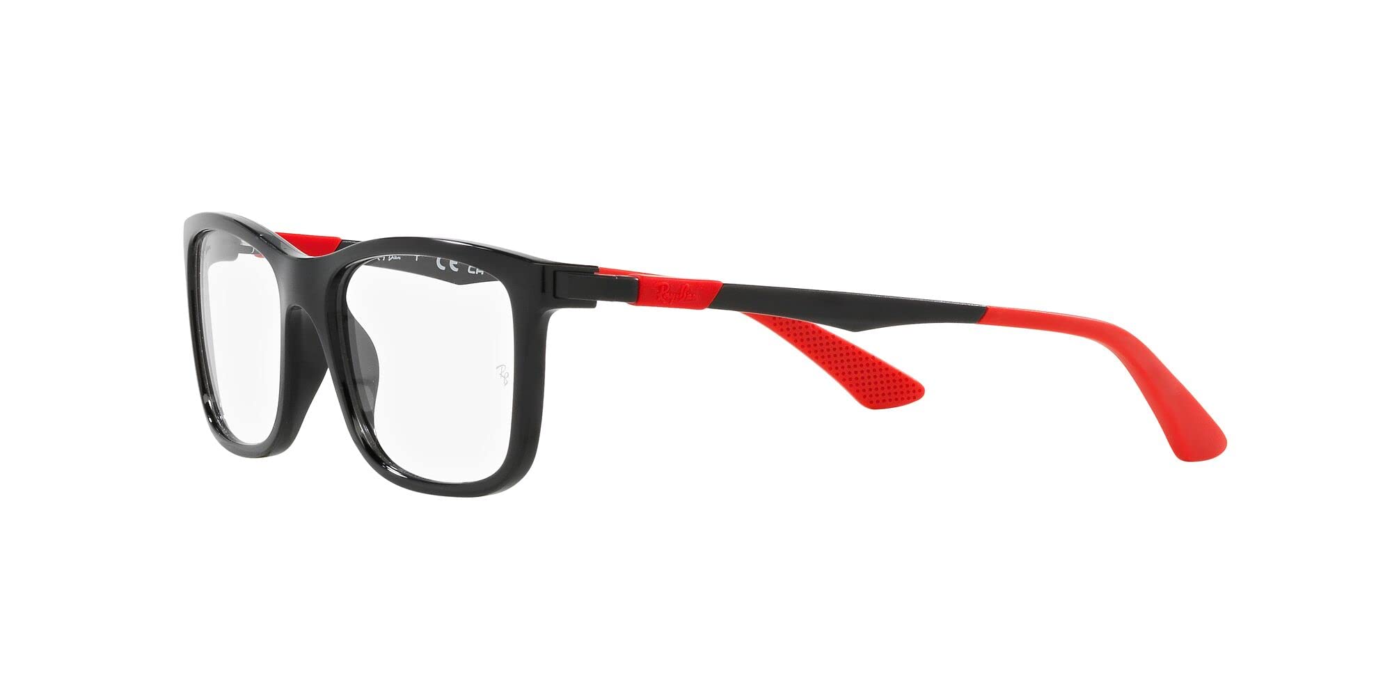 Ray-Ban Damskie kwadratowe okulary Ry1549, soczewki czarne/demo, Czarny obiektyw/Demo