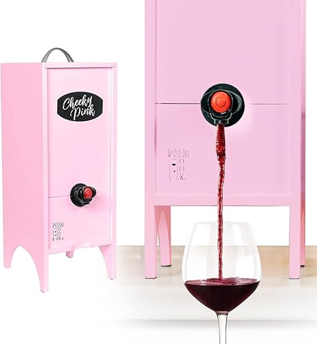Dispensador de vino decorativo de vacaciones y Navidad, dispensador de bebidas para el día de la madre, soporte de almacenamiento de vino para