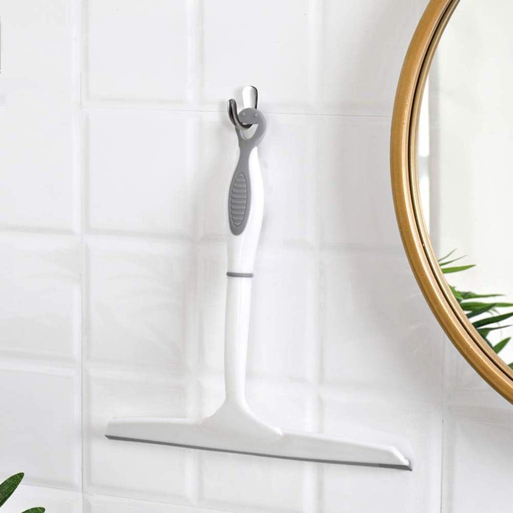 Window Scraper，Rubber Squeegees Glass Wiper Streak Free Handheld Squeegee Cleaner Silicone Blade Hanging Hole