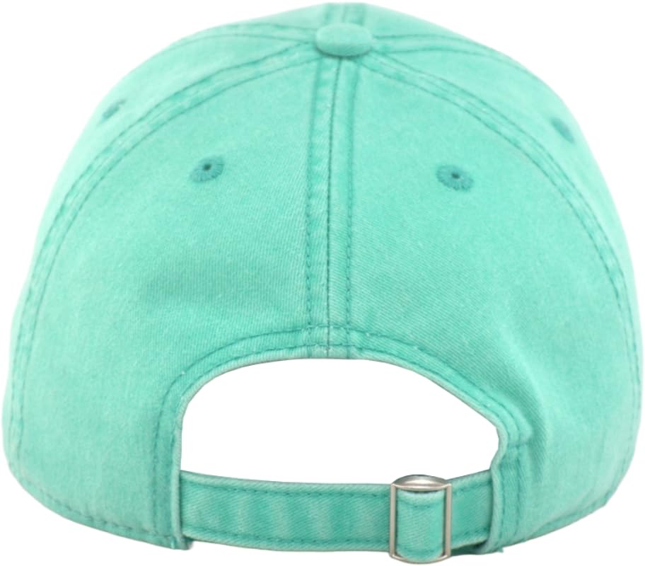 Image of Vintage Washed Cotton Baseball Caps Men Women Adjustable Unstructured Low Profile Dad Hat