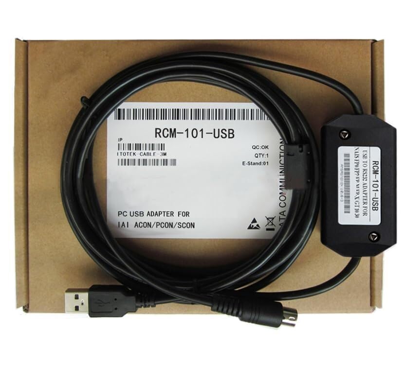 RCM-101-USB for Cylinder Driver ACON, PCON, SCON Debug Cable Download Cable Black Length