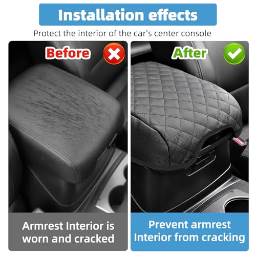 Image of Center Console Armrest Cover for Toyota 4Runner 2010-2023 2024 Fully Covered Anti-Scratch Protector Interior Accessories