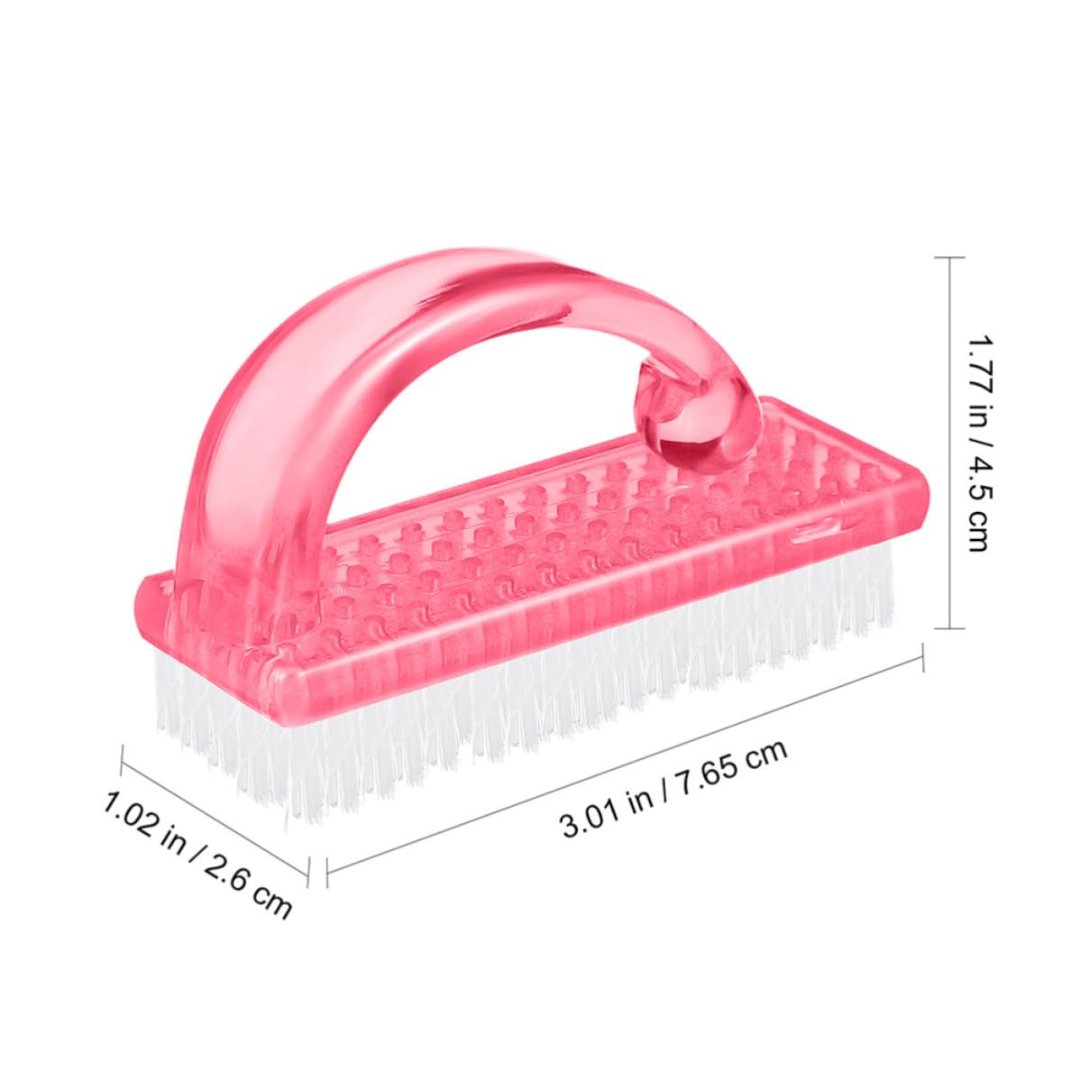 12pcs Nail Dust Remover Brush with Practical Handle Grip, Small and Lightweight Fingernail Cleaning Brush for Hands and Feet, for Kitchens and Bathrooms