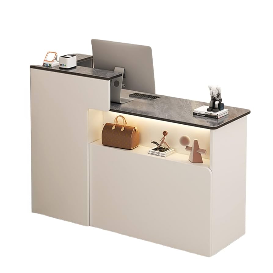 古民家風無垢材のレジカウンター レジ台 受付けカウンター 接客カウンター マントルピース 収納 カウンター レジカウンター レジ台 受付