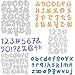 3 Pcs Dies Chiffres Alphabet Matrices de Découpe, Lettre en Métal Scrapbooking, Pochoirs de Coupe en Acier au Carbone, pour Scrapbooking, Papier Photo, Cartes, Loisirs Créatifs