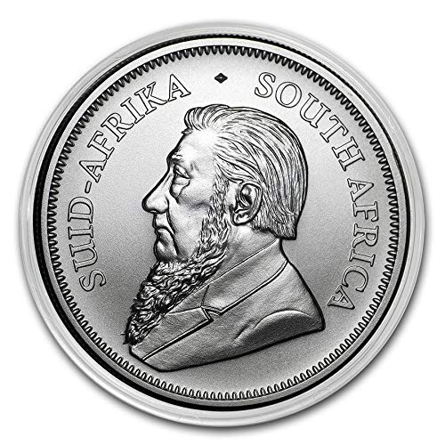 2021 Südafrika 1 oz (31,1 g) Silver Krugerrand Brilliant unzirkuliert in der Münzkapsel