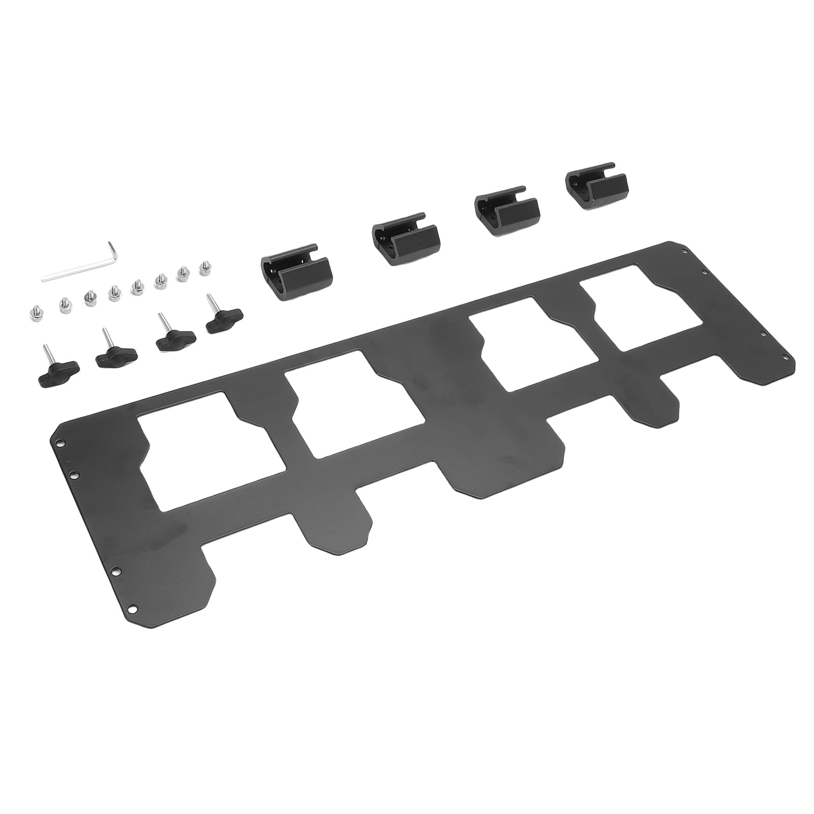 Pasuje do Płyty Montażowej Toolbox Metalowy Wspornik Organizera do Walizki do Przechowywania Narzędzi Szybki Dostęp Iron Black 1 Szt