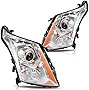 DWVO Headlights Assembly Compatible with 2010 2011 2012 2013 2014 2015 2016 Cadillac SRX OE Projector Headlamp (Driver&Passenger Side)