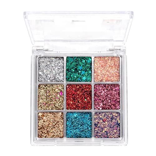 ッシュ ステージ メイク 元日パフォーマンス ナイトクラブ シャイニー パッチ 9 色スパンコール アイシャドウ パフォーマンス 小道具 クリオアイパレット 13 アイメイク エチュード アイ シャドウ