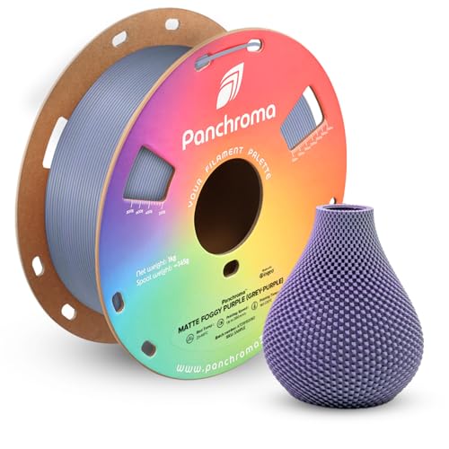 Image of Polymaker Panchroma Matte PLA Filament 1.75mm, High Speed Dual Foggy Purple PLA 1kg (2.2 lbs), Formerly Polyterra Clog-Free 3D Printer Filament, Accuracy + /- 0.02mm, Fits FDM Printers