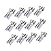 PLAFOPE Professional Nail Beauty Tools 15pcs Aluminum Nail Extension Mold Tips for Nail Art Safe Material Reusable Design
