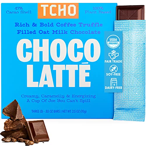 TCHO Organic Choco Latte Plant-based Oat Milk Chocolate, 2.1 OZ