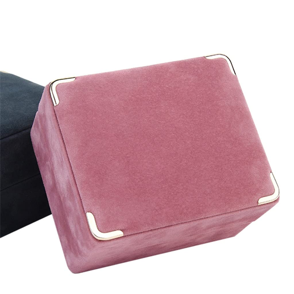 Portable Womens Organizer Case Mini Jewellery Display Gift Packing Box Storage Earring Necklace Rings Lady Bag Pink 6