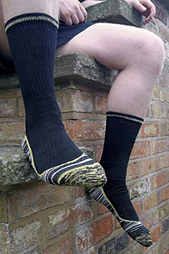Mens Anti Sweat Moisture Wicking Summer Bambou Work Socks for Steel Toe Boots4