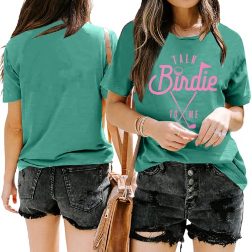 Funny Golf Tshirts Women Stop Looking at My Putt Golf Golfer T Shirt Golfing Season Party Golf Lover Graphic Tops Green