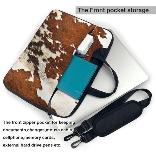 Sac ordinateur imprimé vache pour bureau et voyage