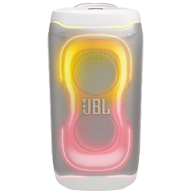 Image of JBL PartyBox 330 Portable Party Speaker Bundle with Wireless Microphone System (White)