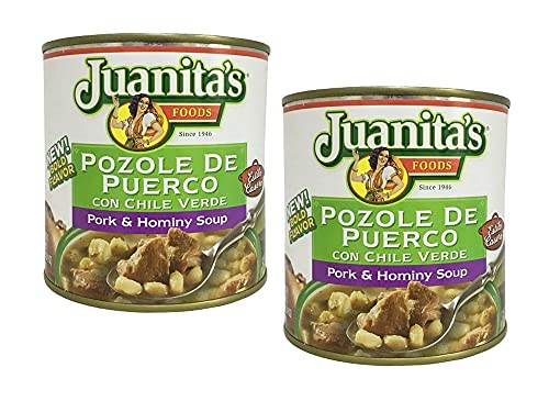 Juanita's Green Pork & Hominy Pozole 25 Ounce (Pack of 2)