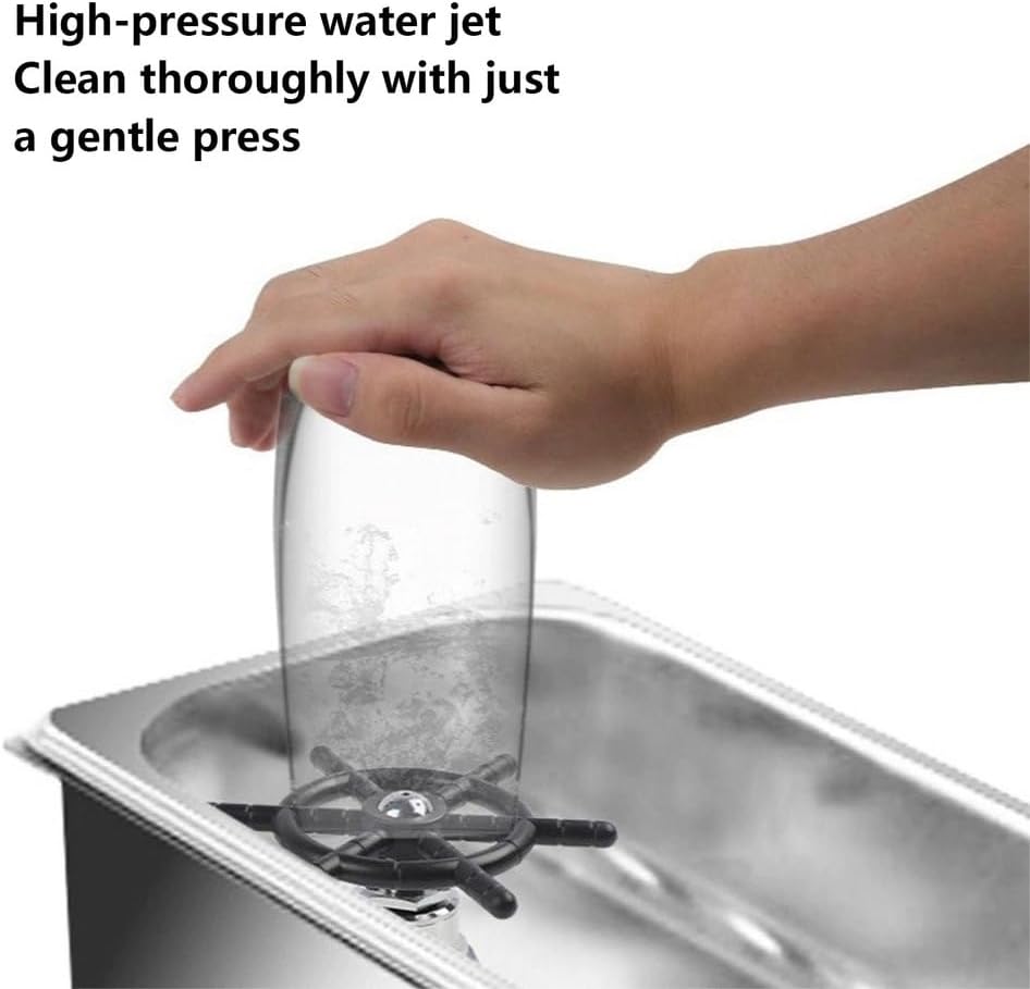 AIZYR Pitcher Rinser, Cup Washer Cleaner Kitchen Sink Accessories Glass Rinser for Bar Restaurant Coffee Tea Shop