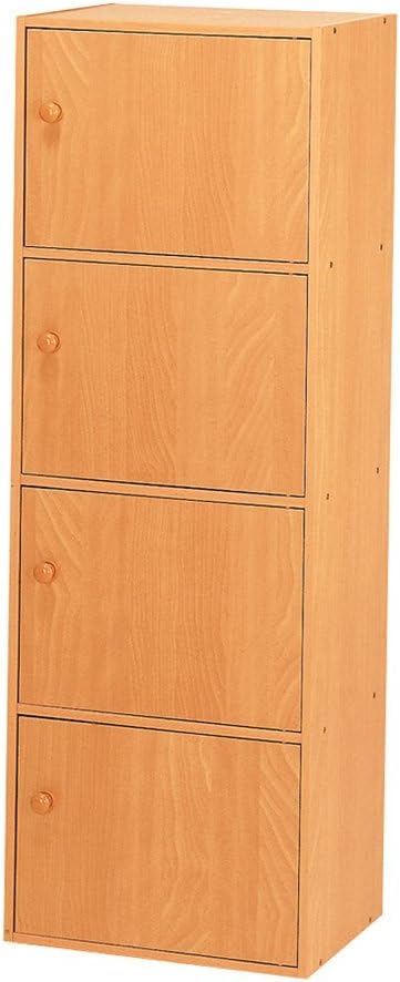 Home Source Industries US 3122 4-Door Utility Cabinet, Beech Finish