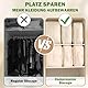 DOZNOZRI Ultra Platzsparender Selbstkomprimierender Organizer XL Gross Aufbewahrungstasche Bettdecke mit Reißverschluss für Bettdecken, Kleidung, Decken (Beige, XL)