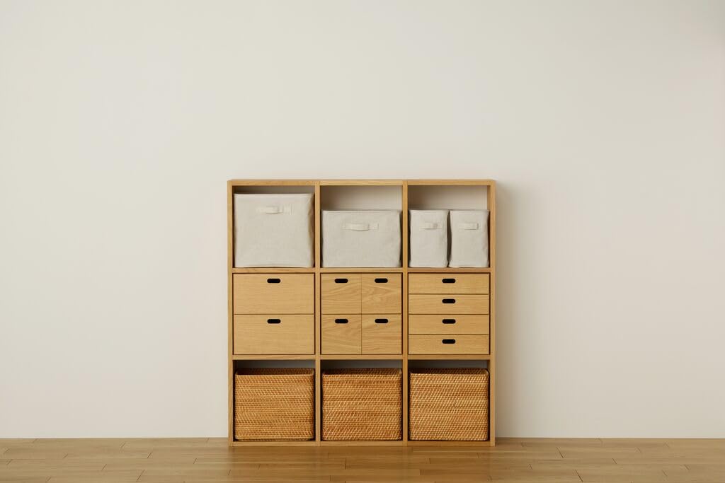 Amazon｜無印良品 スタッキングチェスト 幅37×奥行28×高さ37cm 引出し4