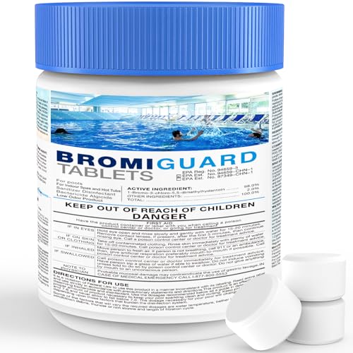 Bromine Tablets for SPA Hot Tub 1lb Brominating Tablets Booster Eliminates Bacteria Algae Soft Water...