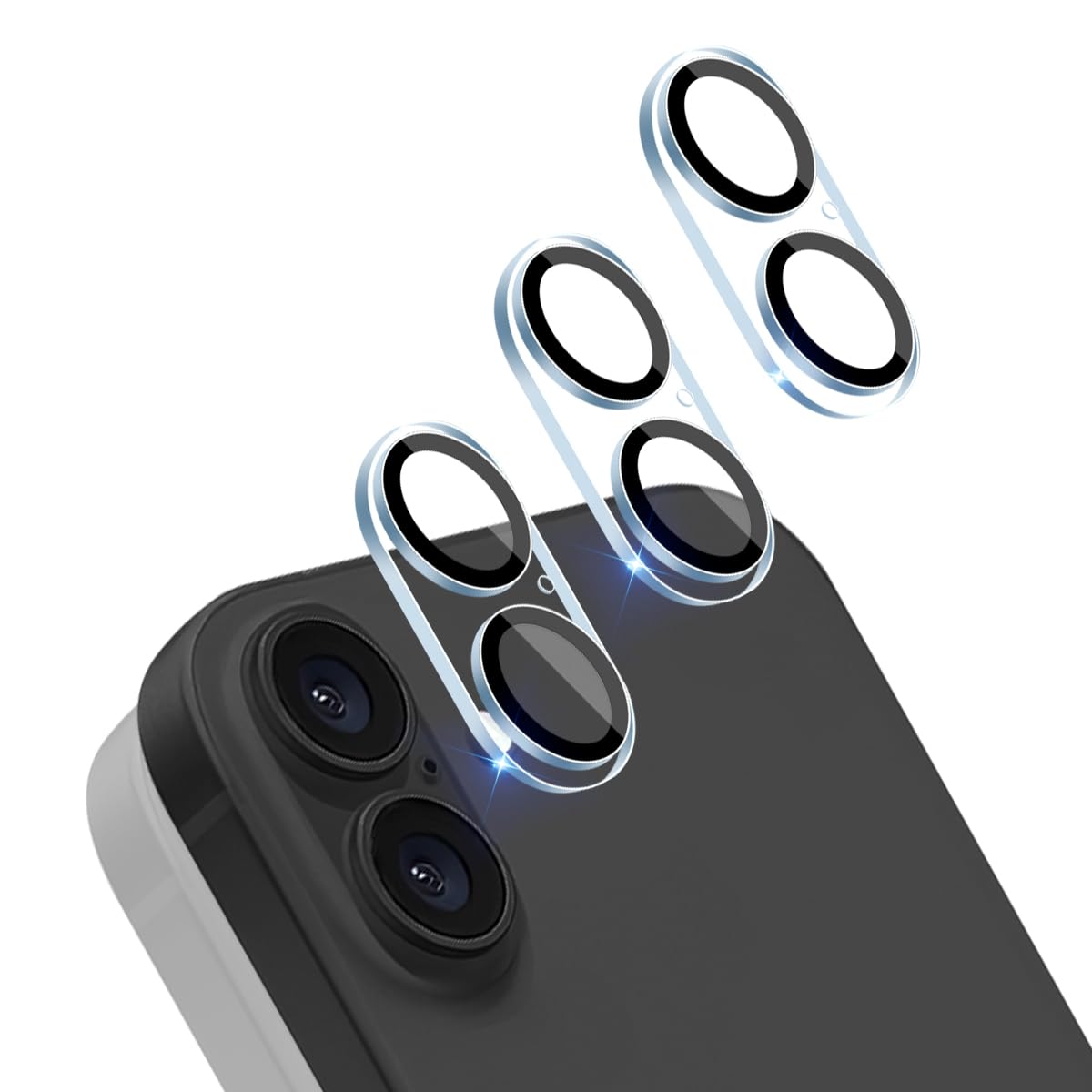【3枚セット】 対応 iPhone 17 カメラフィルム 【日本製素材旭硝子製】 用 いphone17 カメラレンズ 保護 カバー 強化ガラス 硬度9H 衝撃吸収 擦り傷防止 指紋防止 全面保護 極薄 高透過率 貼り付け簡単 対応 アイフォン17 カメラ保護フィルム