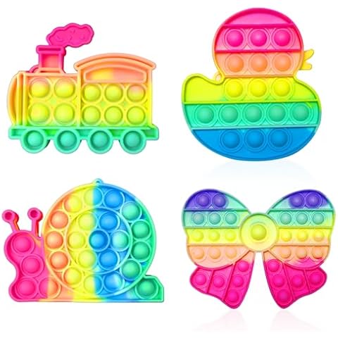 Steemjoey 4PCS Pop Bubble Sensory Toy Set Cover