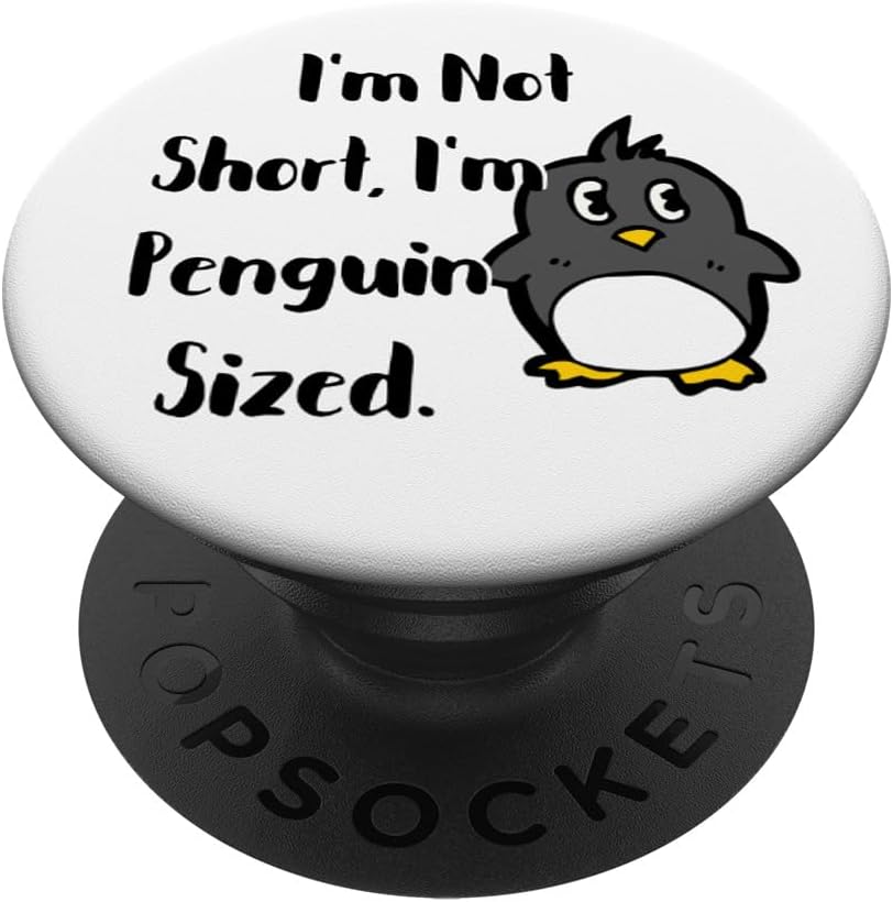 Funny Cute Cartoon Penguin Gifts For Women Girls Boys PopSockets PopGrip: Swappable Grip for Phones & Tablets PopSockets Adhesive PopGrip