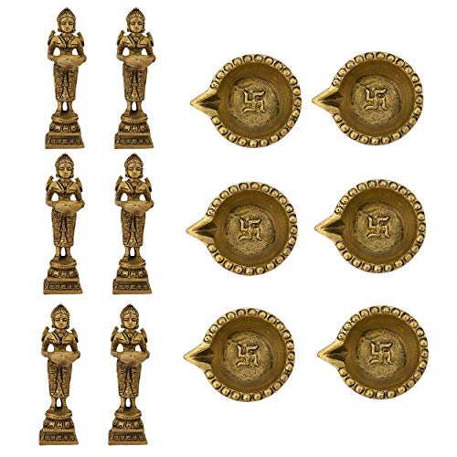 Buy Indian Diwali Oil Lamp Pooja Diya Brass Light Puja Decorations