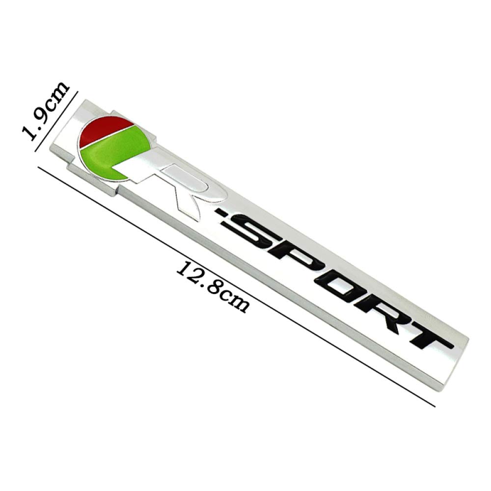 QAZWSXD Swaiwai Métal De Mode 3D R Sport Autocollants De