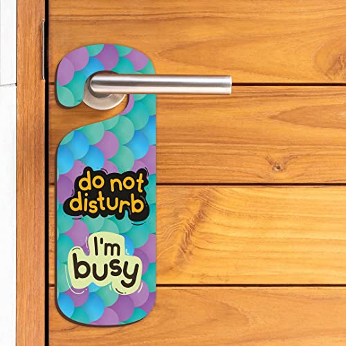 Image of KREEPO Do Not Disturb I'm Busy MDF Door Sign Hanger Size(24cm x 8.5cm) kr41