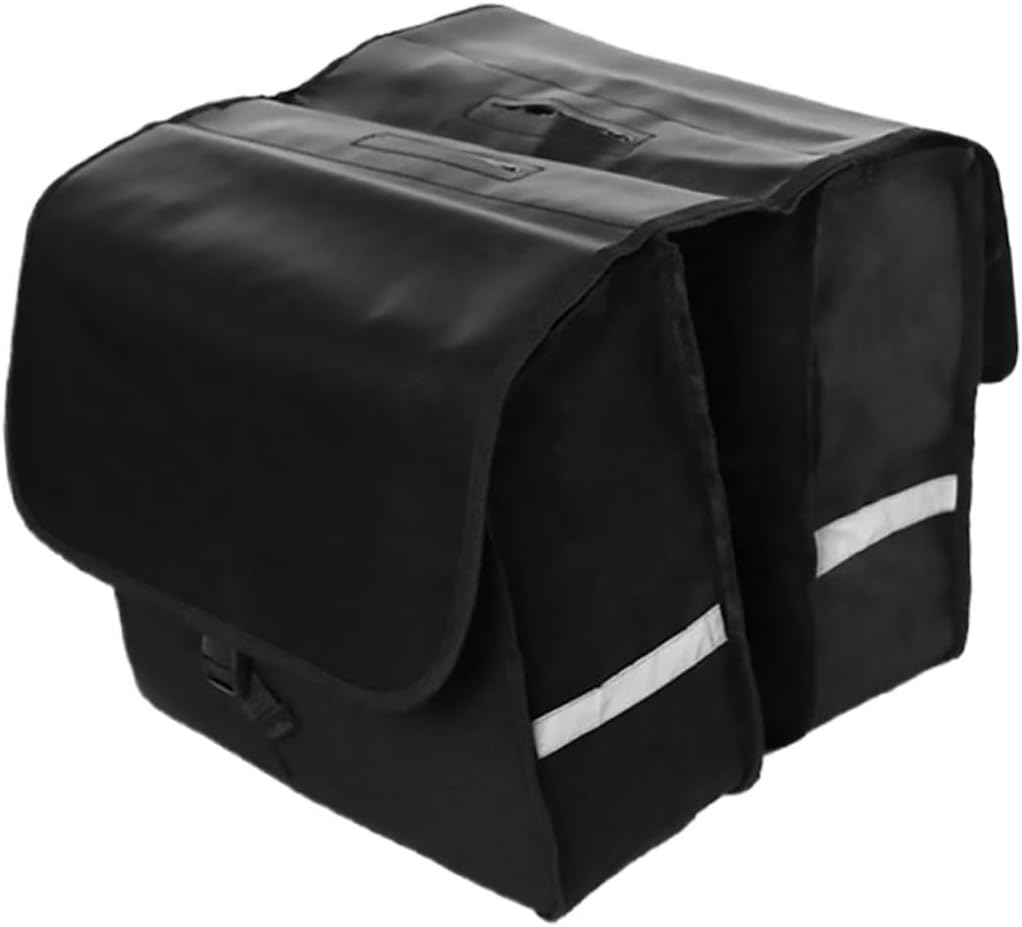 Rear Seat Bike Pannier Bag Reflective Stripes Large Capacity Non-woven Fabric