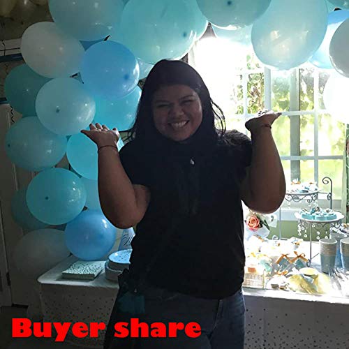 Light Blue Balloons Gold Confetti Balloons For Baby Boy Shower Decorations Kids Birthday Party Decoration Kit #TOP6