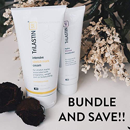 TriLASTIN-SR Intensive Stretch Mark Cream Bundle with Hydro-Thermal Accelerator (5.5 & 3 oz) | Fast-Acting Stretch Marks Cream with Absorption Enhancing Serum | Hypoallergenic & Paraben-free - Image 7