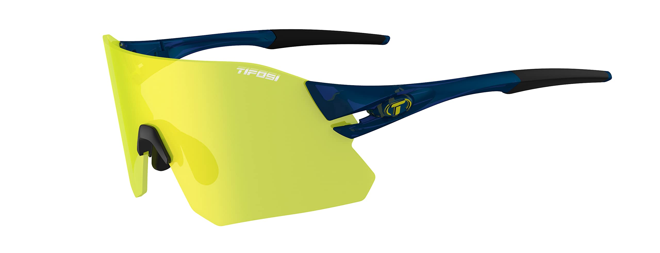 Tifosi Riel Gafas de Sol, Midnight Navy (Clarion Yellow/​AC Red/​Clear), L-​XL Unisex Adulto